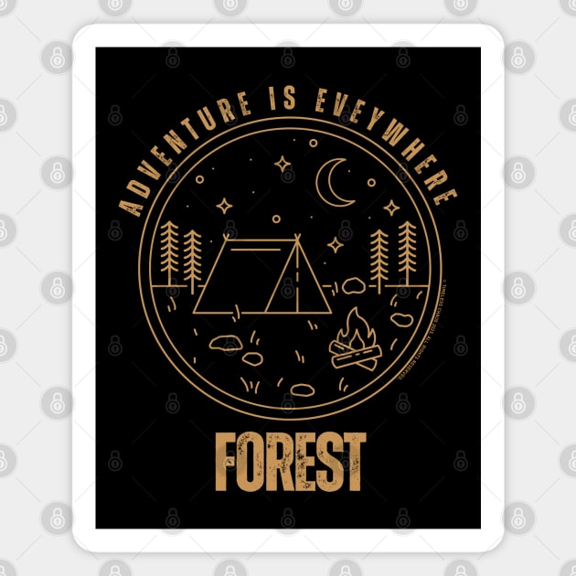 Adventure Is Everywhere - Mountain Magnet by Timeless Chaos
